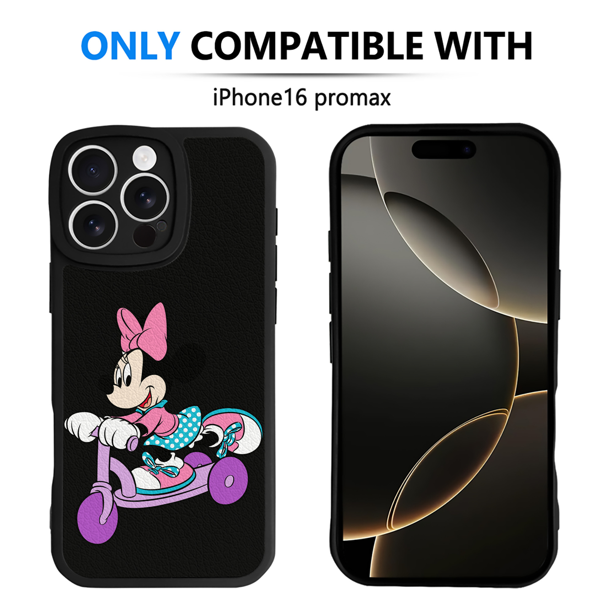 （画像用） ミッキーマウス Mickey Mouse 【iPhone 16シリーズ対応】シリコンスマホケース（レザー調） 材質：シリコン